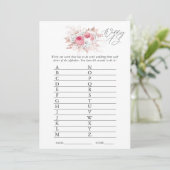 Brautparty mit Flora und Fauna Einladung (Stehend Vorderseite)