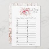 Brautparty mit Flora und Fauna Einladung (Vorne/Hinten)