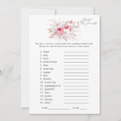 Brautparty mit Flora und Fauna Einladung (Vorderseite)