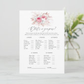 Brautparty mit Flora und Fauna Einladung (Stehend Vorderseite)