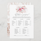 Brautparty mit Flora und Fauna Einladung (Vorne/Hinten)