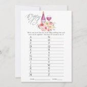 Brautparty mit floraler Note Einladung (Vorderseite)