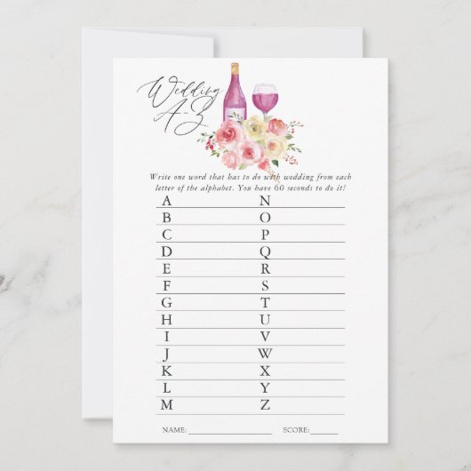 Brautparty mit floraler Note Einladung (Vorderseite)