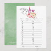 Brautparty mit floraler Note Einladung (Vorne/Hinten)