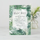 Brautparty mit handgemalten Leafy Fern Green (Stehend Vorderseite)