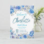 Brautparty mit handgemalten Wasserfarben Einladung (Stehend Vorderseite)