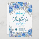 Brautparty mit handgemalten Wasserfarben Einladung (Vorne/Hinten)