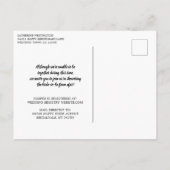 Brautparty mit Holzstring Lights Lace per Mail Einladungspostkarte (Rückseite)