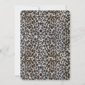 Brautparty mit Leopardenmotiv Einladung (Rückseite)