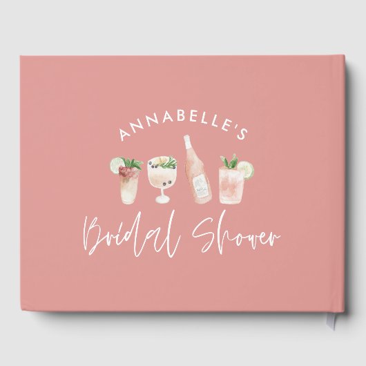 Brautparty mit mährenhaften Drinks Gästebuch (Rückseite)