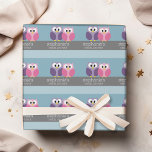 Brautparty mit Owl Couple auf Zweig Geschenkpapier<br><div class="desc">Niedliche,  skurrile Cartoon Eulen,  die perfekt für eine Hochzeitsfeier oder eine Verlobungsfeier geeignet sind. Sie können sogar den Typ anpassen,  um es zu einer Geburtstagsparty einladen zu lassen.</div>