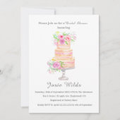 Brautparty mit Rose Einladung (Vorderseite)