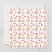 Brautparty mit Rose Save The Date (Rückseite)