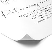 Brautparty mit schwarzem Bug Poster (Ecke)