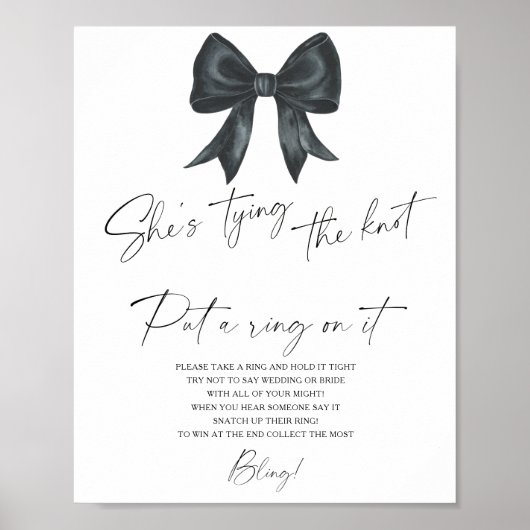 Brautparty mit schwarzem Bug Poster (Vorne)