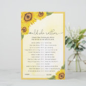 Brautparty mit Sonnenblumen (Stehend Vorderseite)