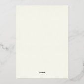 Brautparty mit Tee & Büchern Folieneinladung (Rückseite)