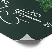 Brautparty mit tropischer Vegetation Poster (Ecke)