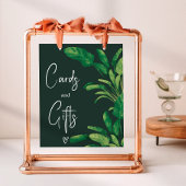 Brautparty mit tropischer Vegetation Poster