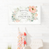 Brautparty mit weichem Pfirsich Banner (Insitu)