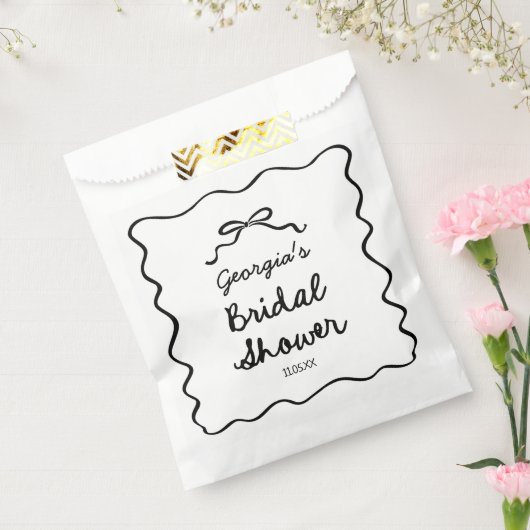 Brautparty mit weißer Hand Geschenktütchen (Versiegelt)