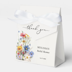 Brautparty mit Wildblumen Geschenkschachtel