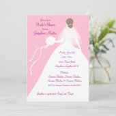 Brautparty Mittagessen Einladung (Stehend Vorderseite)