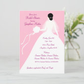 Brautparty-Mittagessen-Einladung Einladung (Stehend Vorderseite)