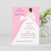 Brautparty-Mittagessen-Einladung Einladung (Stehend Vorderseite)