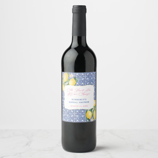 Brautparty-Mittagessen mit dem Hauptpresse Weinetikett (Vorderseite)