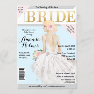 Brautparty Mode Magazin Einladung