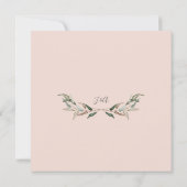 Brautparty Modern Floral Eukalyptus Watercolor Einladung (Rückseite)