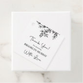 Brautparty, moderne Bridal, Schwarzweiß Geschenkanhänger (Beispiel)