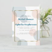 Brautparty | Moderne Confetti Dots Ankündigung (Stehend Vorderseite)