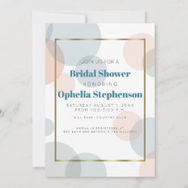 Brautparty | Moderne Confetti Dots Ankündigung