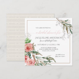 Brautparty Moderne florale BOHO Pfeile Aquarell Einladung