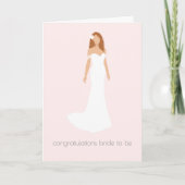 Brautparty Moderne Glückwünsche Karte (Vorderseite)