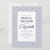 Brautparty Moderne marokkanische Fliesen Einladung (Vorderseite)