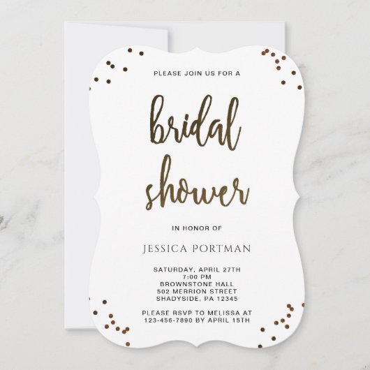 Brautparty Moderne Schwarz-Weiß Streifen Einladung (Vorderseite)