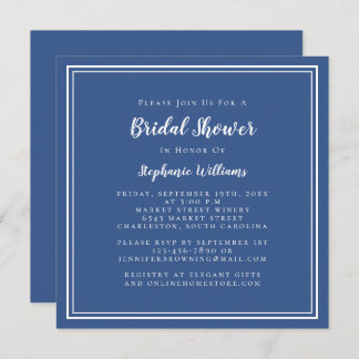 Brautparty Moderner Platz Elegante klassische Mari Einladung