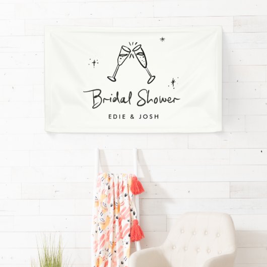 Brautparty Modernes, natürliches und handgeschrieb Banner (Insitu)