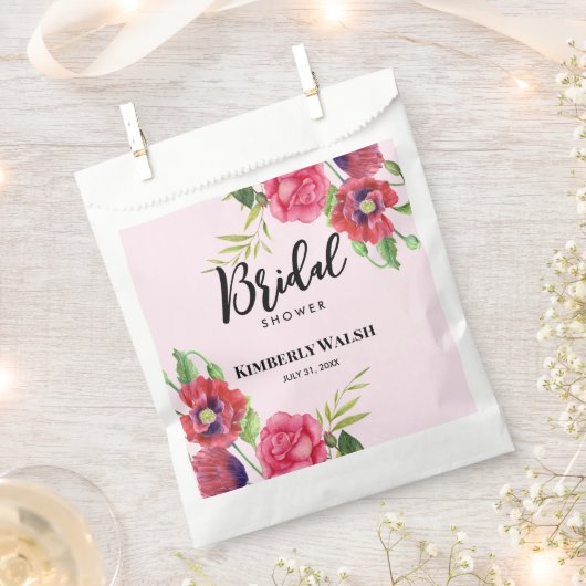 Brautparty Modernes Rosaton Geschenktütchen (Ausgeschnitten)
