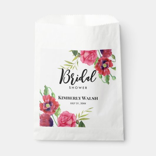 Brautparty Modernes Rosaton Geschenktütchen (Vorderseite)