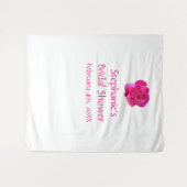 Brautparty Monogramm Name Rosa Cool Wandteppich (Vorderseite (Horizontal))