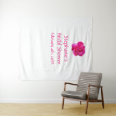 Brautparty Monogramm Name Rosa Cool Wandteppich (Beispiel (Horizontal))