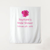 Brautparty Monogramm Name Rosa Cool Wandteppich (Vorderseite)