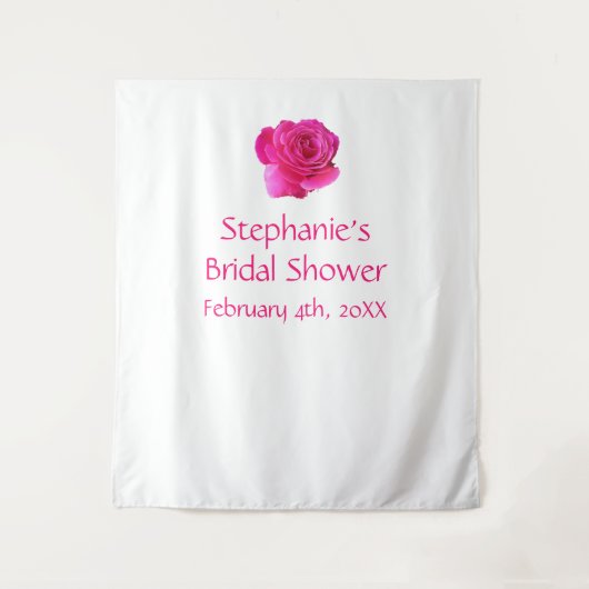 Brautparty Monogramm Name Rosa Cool Wandteppich (Vorderseite)