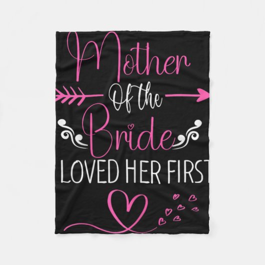 Brautparty Mutter der Braut, die ich ihre ersten l Fleecedecke (Vorderseite)