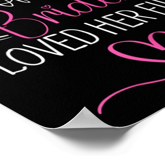 Brautparty Mutter der Braut, die ich ihre ersten l Poster (Ecke)