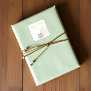 Brautparty-Mystery-Book über Tee und Bücher Quadratischer Aufkleber